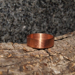 Copper ring band, unisex copper ring band - Any Size