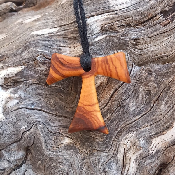 Tau cross - Olive wood