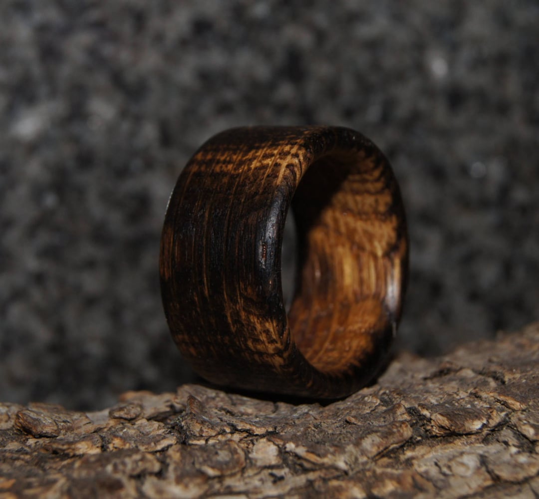 Oak Ring - Any Size - Oak Wood Ring, Burned - Etsy