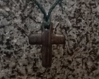 Bog Oak Cross, wood cross,  fossil bog oak