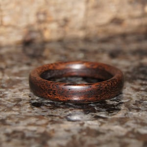 Wood Ring Any Size Palisander Wood Ring image 1