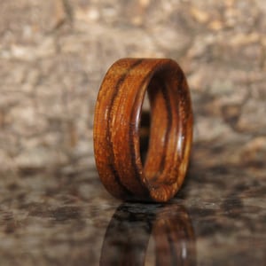 Zebra  Wood Ring - Any size