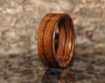 Zebra  Wood Ring - Any size