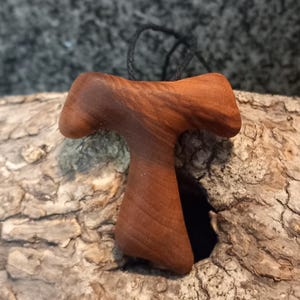 Tau cross - Olive wood
