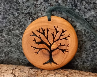 Arbre de Vie, Collier en Bois d'Olivier