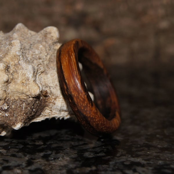 Zebra  Wood Ring - any size