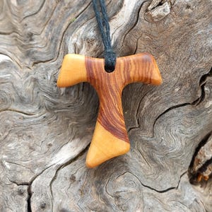 Tau cross - Olive wood