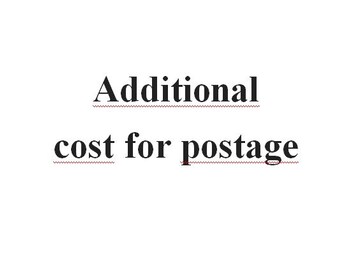 Additional cost for postage
