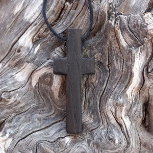 Bog Oak Cross, wood cross,  fossil bog oak