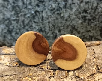 Olive Wood Cuff Links