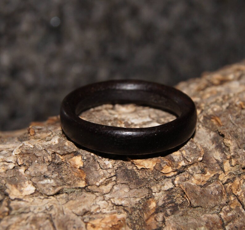 Wood Ring Any Size Palisander Wood Ring image 5