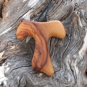 Tau cross - Olive wood