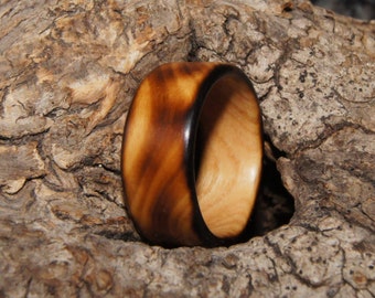 Any Size - Olive Wood Ring, burned