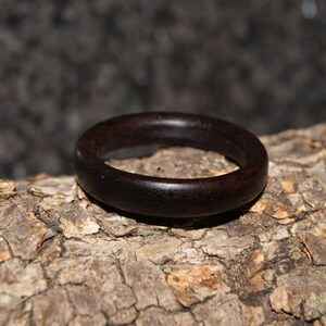 Wood Ring Any Size Palisander Wood Ring image 4