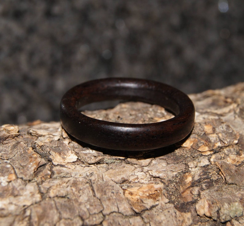 Wood Ring Any Size Palisander Wood Ring image 4