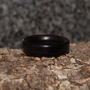 Ebony Wood Ring - Any Size