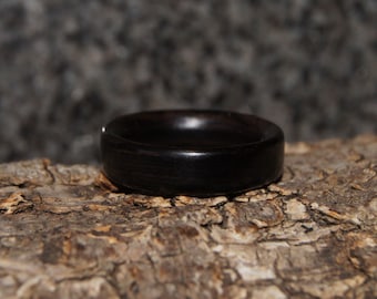 VENTA - Anillo de madera de ébano - Tamaño 7 - listo - hecho