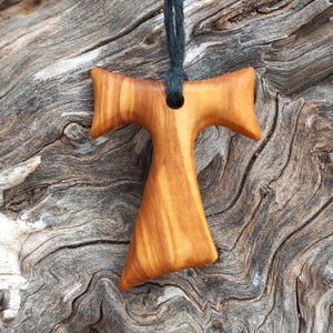 Tau cross - Olive wood