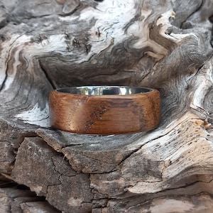 Oak & tungsten ring - size 12