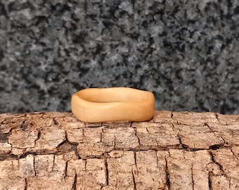 N’importe quelle taille - Bague en bois d’olivier, look rustique