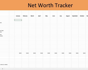 My Net Worth Tracker - Etsy