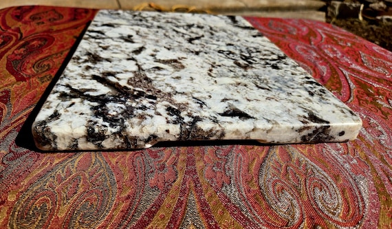 Handcrafted White Granite Stone Board – 15 x 11 in