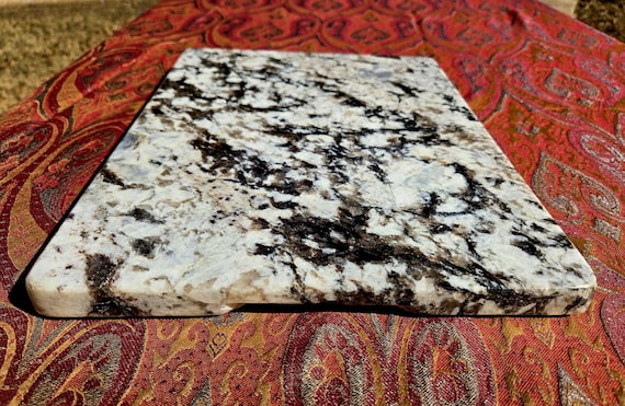 Handcrafted White Granite Stone Board – 15 x 11 in