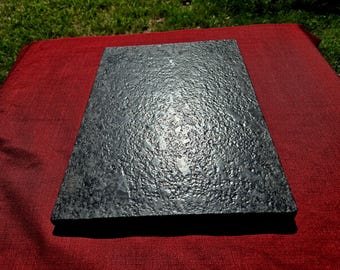 Tablero de granito gris acero satinado