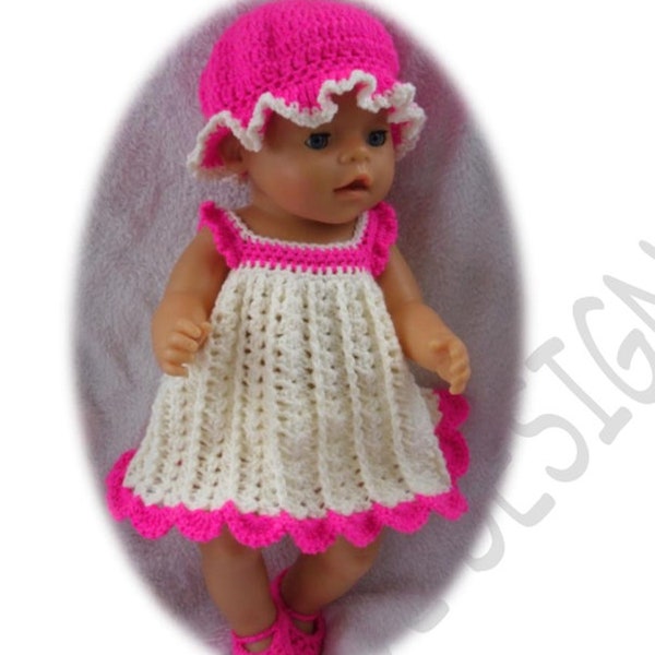 PDF Crochet pattern for 17 inch doll