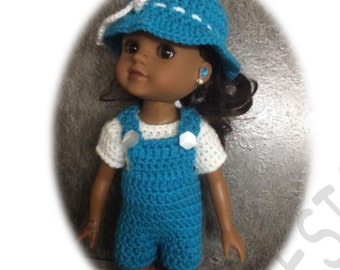 PDF Crochet pattern for 14 inch doll