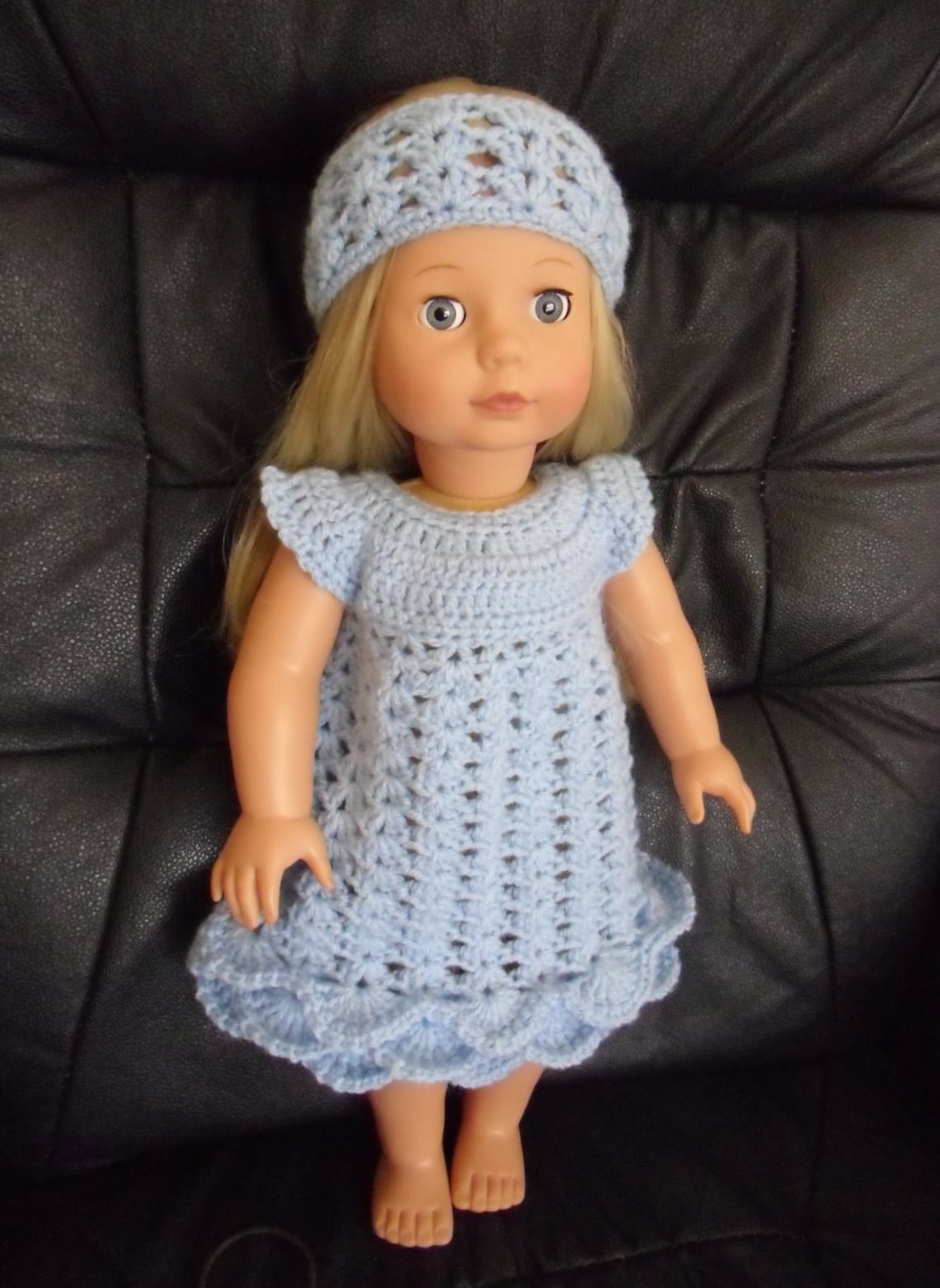 Crochet Pattern for Dress and Headband for 18 Inch American | Etsy