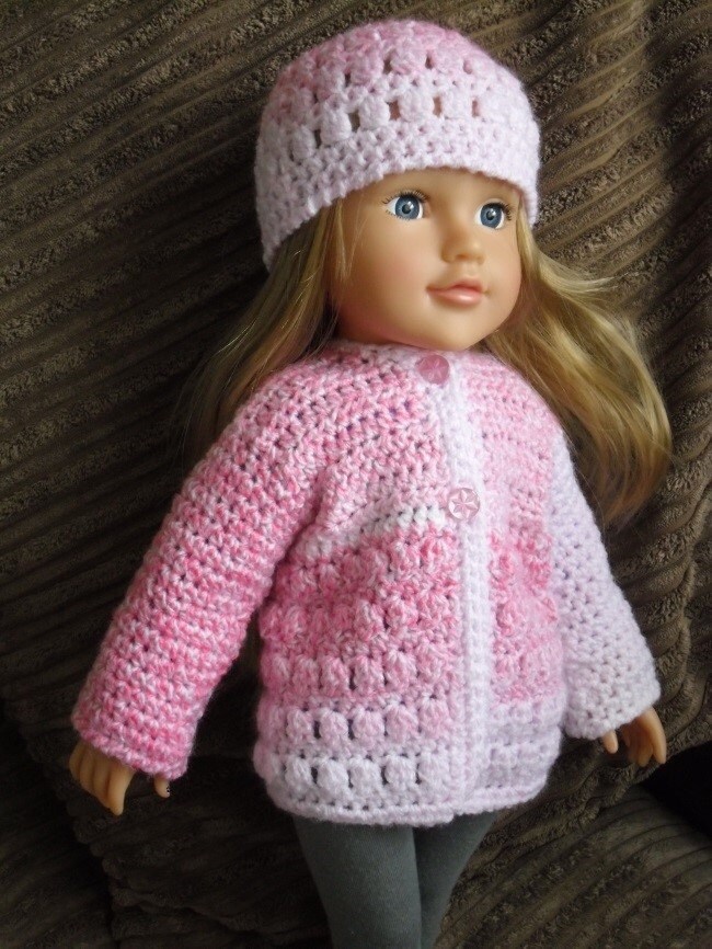 Crochet Pattern for Jacket and Hat for 18 Inch Doll - Etsy UK
