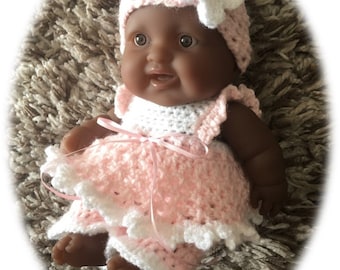 PDF Crochet pattern for 10 inch baby doll