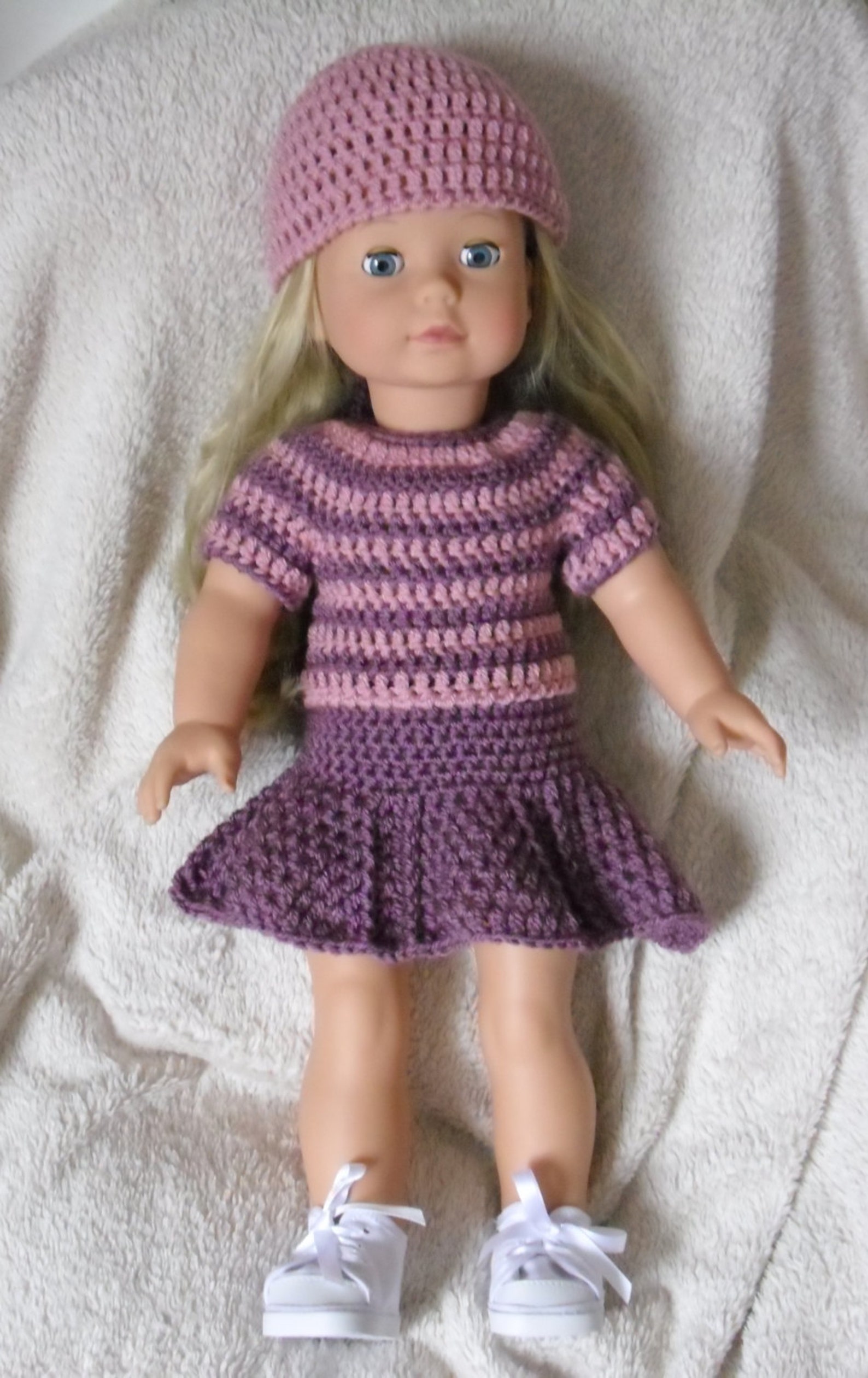 PDF Crochet pattern for jumper skirt and hat set for 18 inch | Etsy