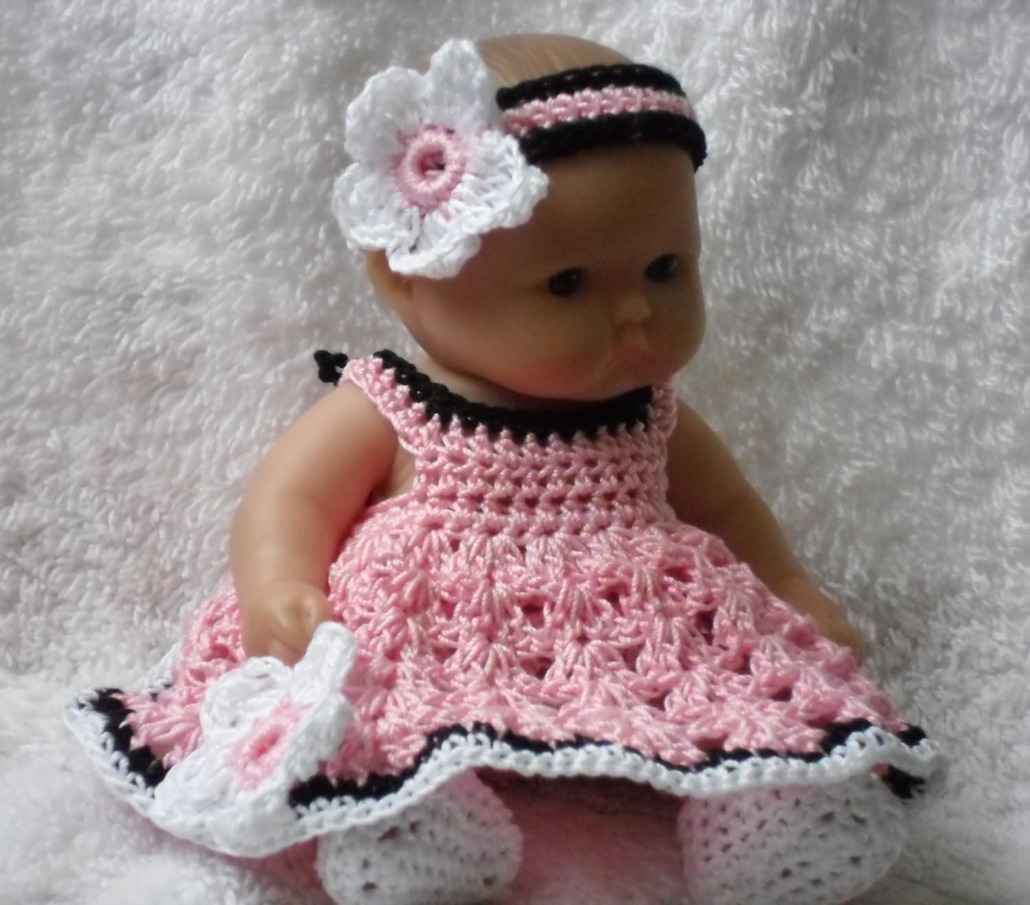 Crochet Pattern for Berenguer 5 Inch Baby Doll Dress With Etsy Australia