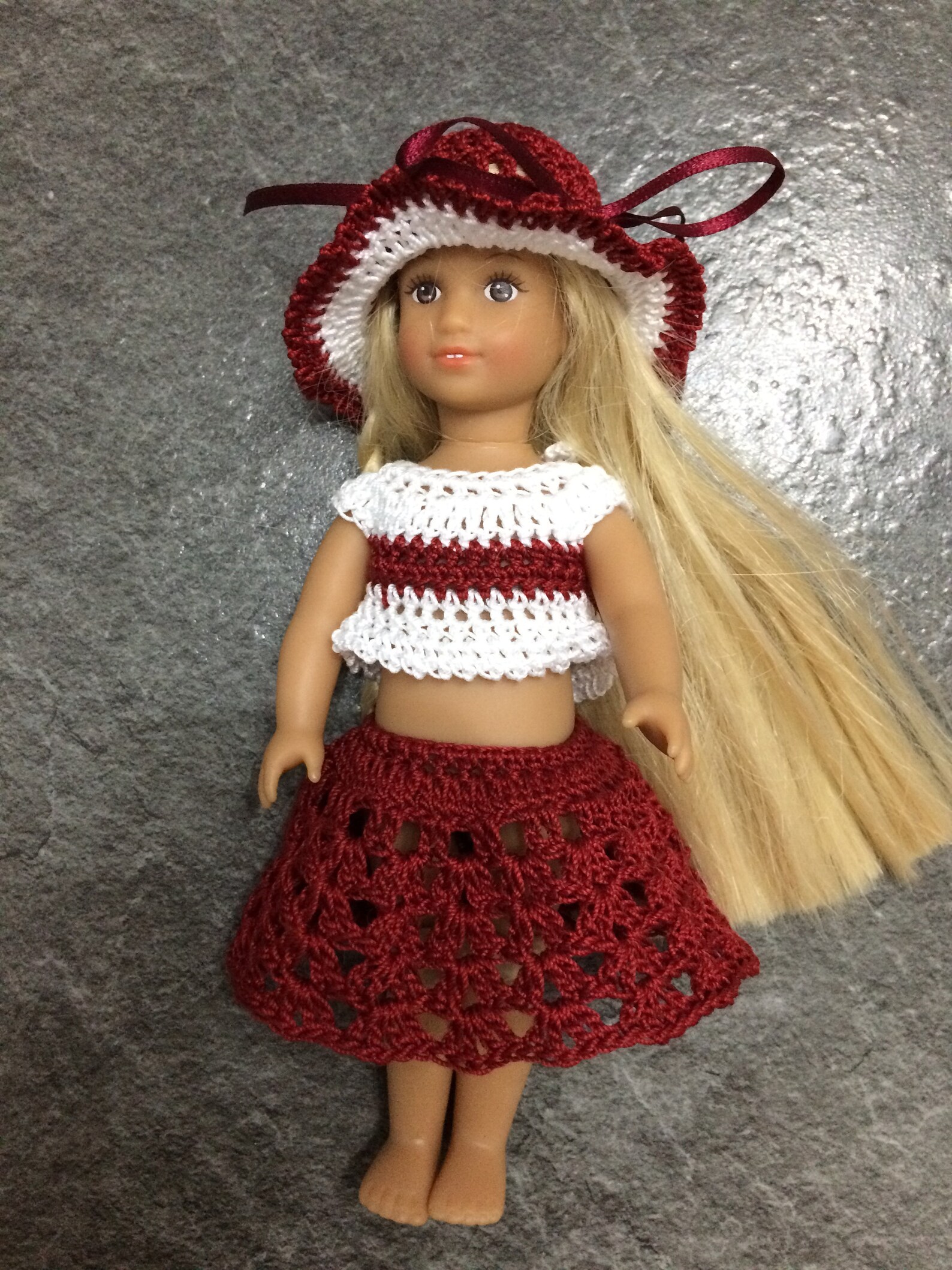 PDF Crochet Pattern for 6 Inch Doll American Girl Doll Mini Etsy UK