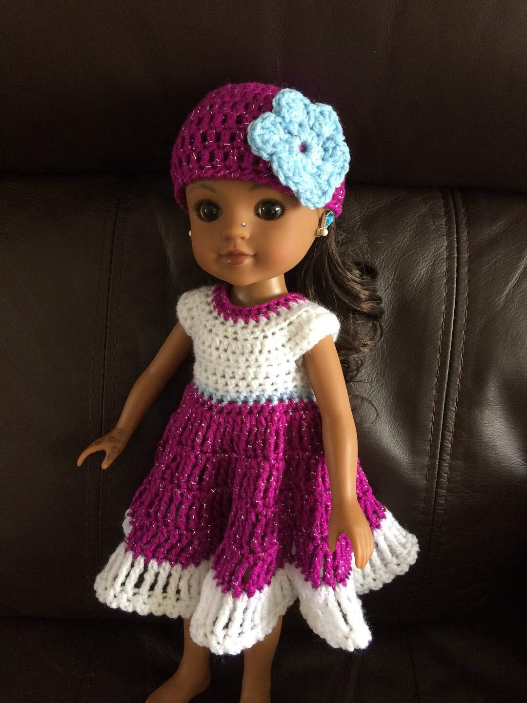 PDF Crochet Pattern for 14inch Doll Wellie Wisher Doll Etsy