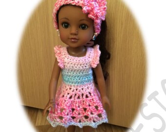 PDF Crochet pattern for 14 inch doll