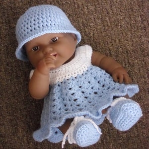 Instant PDF Digital Download premature baby doll sweater trousers beret knitting pattern 1420 1461