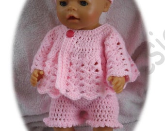 PDF Crochet pattern for 17 inch doll