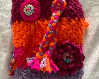 Mini Twiddle Fidget Muff ~ Colourful ~ Alzheimer's/Dementia ~ gift