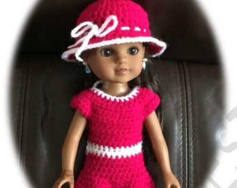 PDF Crochet pattern for 14 inch doll