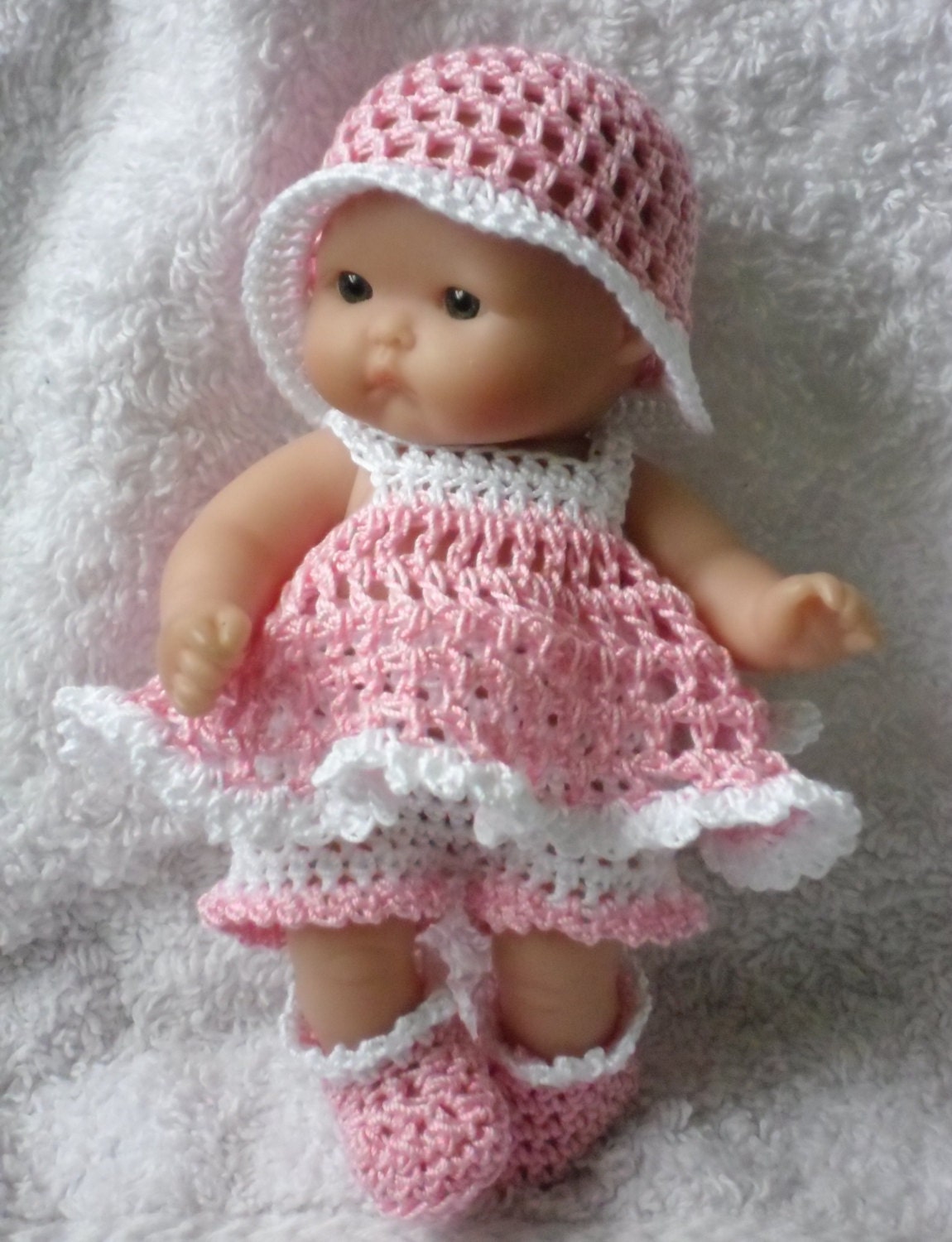 Crochet Pattern for Berenguer 5 Inch Baby Doll Dress Etsy