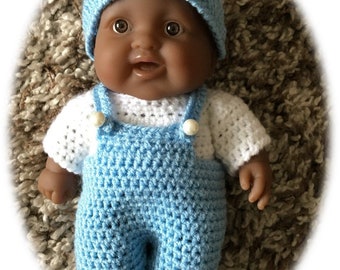 PDF Crochet pattern for 10 inch baby doll