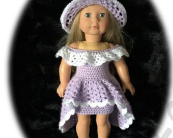 PDF Crochet pattern for 18 inch doll