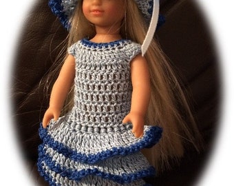 Crochet pattern for 6 inch doll