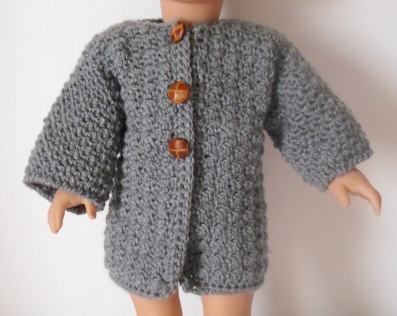 Crochet Pattern for a Coat for 18 Inch Doll Etsy