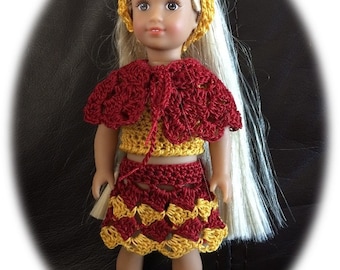 Crochet pattern for 6 inch doll