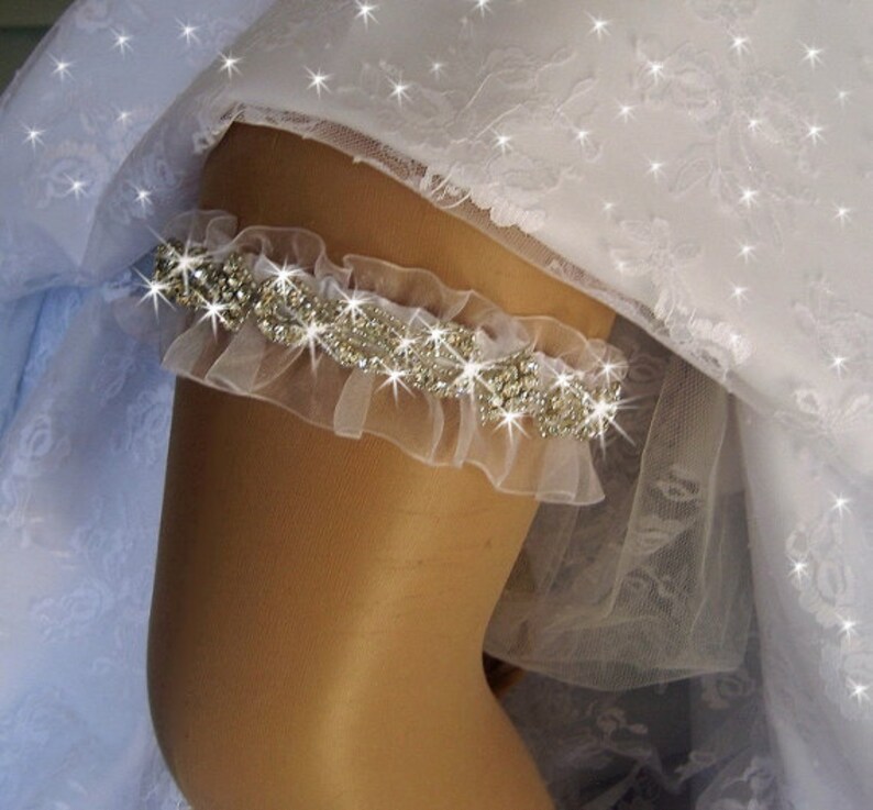Wedding Garter / Rhinestone Garter / Crystal Garter / Garter Etsy