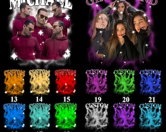 Custom Photo Birthday Shirt Canva Template Bundle (PDF)